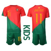 Portugal Joao Felix #11 Replica Home Minikit World Cup 2022 Short Sleeve (+ pants)